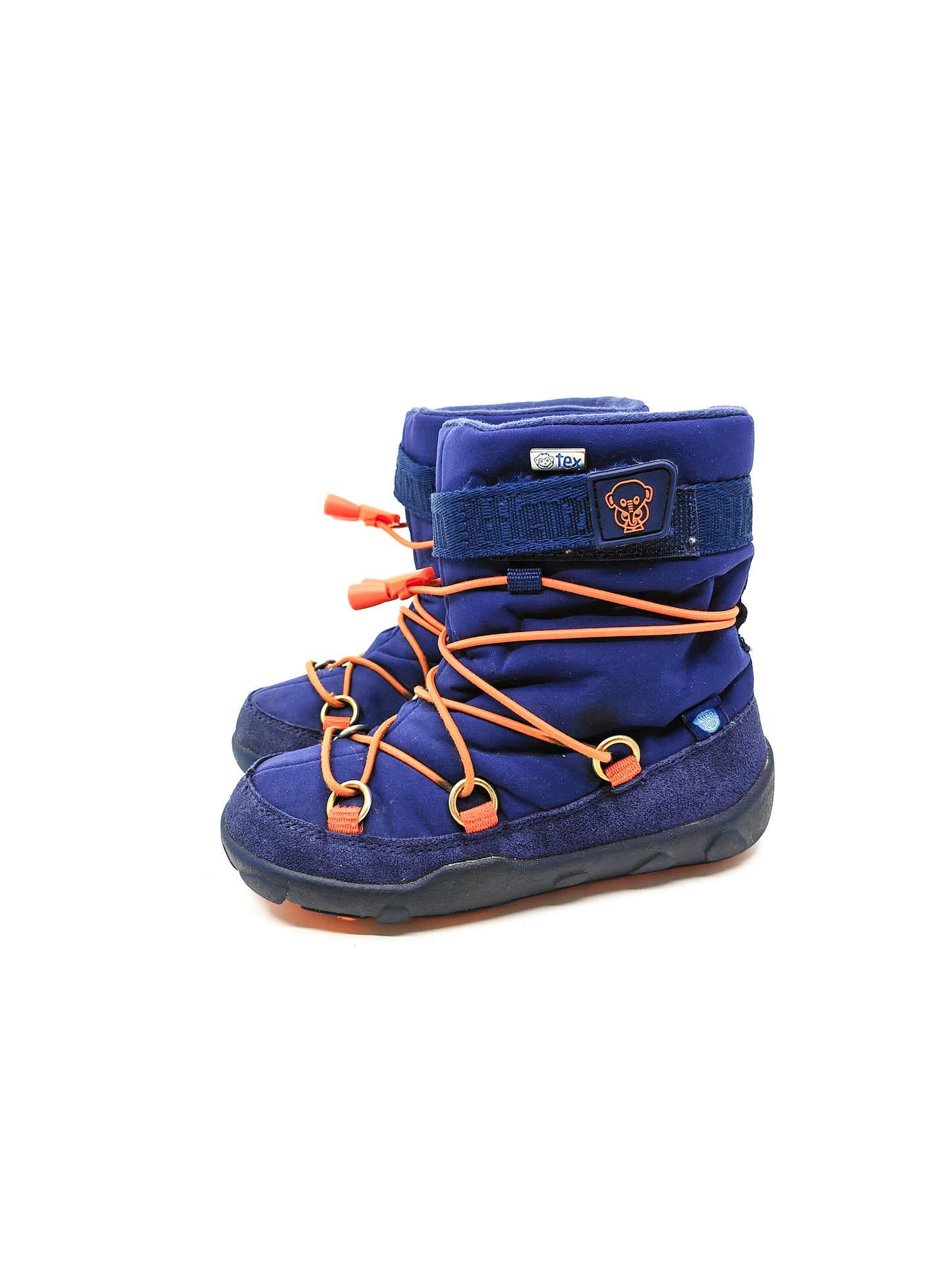 Askeltamo paljasjalkakengat Affenzahn Snowboot blue