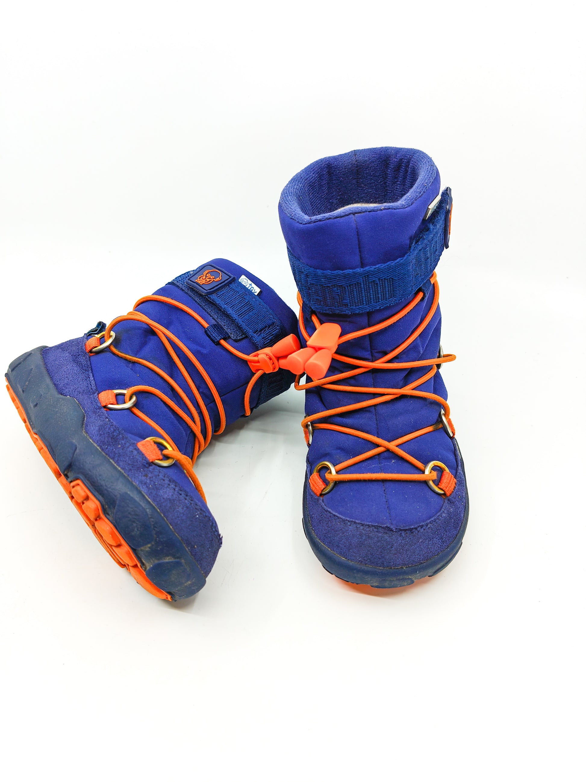 Askeltamo paljasjalkakengat Affenzahn Snowboot blue